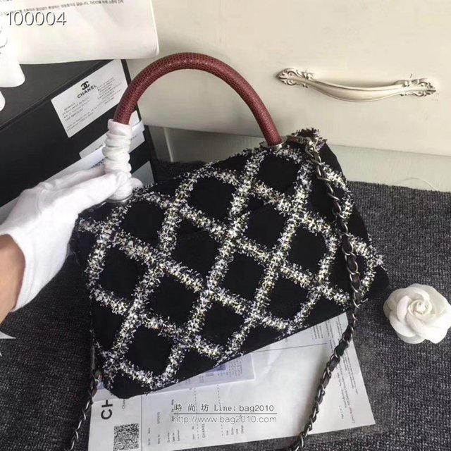 Chanel女包 香奈兒復古系列 Chanel手提包 香奈爾編織菱格手拎包 單肩斜挎女包  djc2572